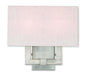 Meridian 2 Light ADA Wall Sconce in Brushed Nickel