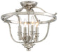 Audrey's Point 4-Light Semi-Flush Mount in Polished Nickel - Lamps Expo