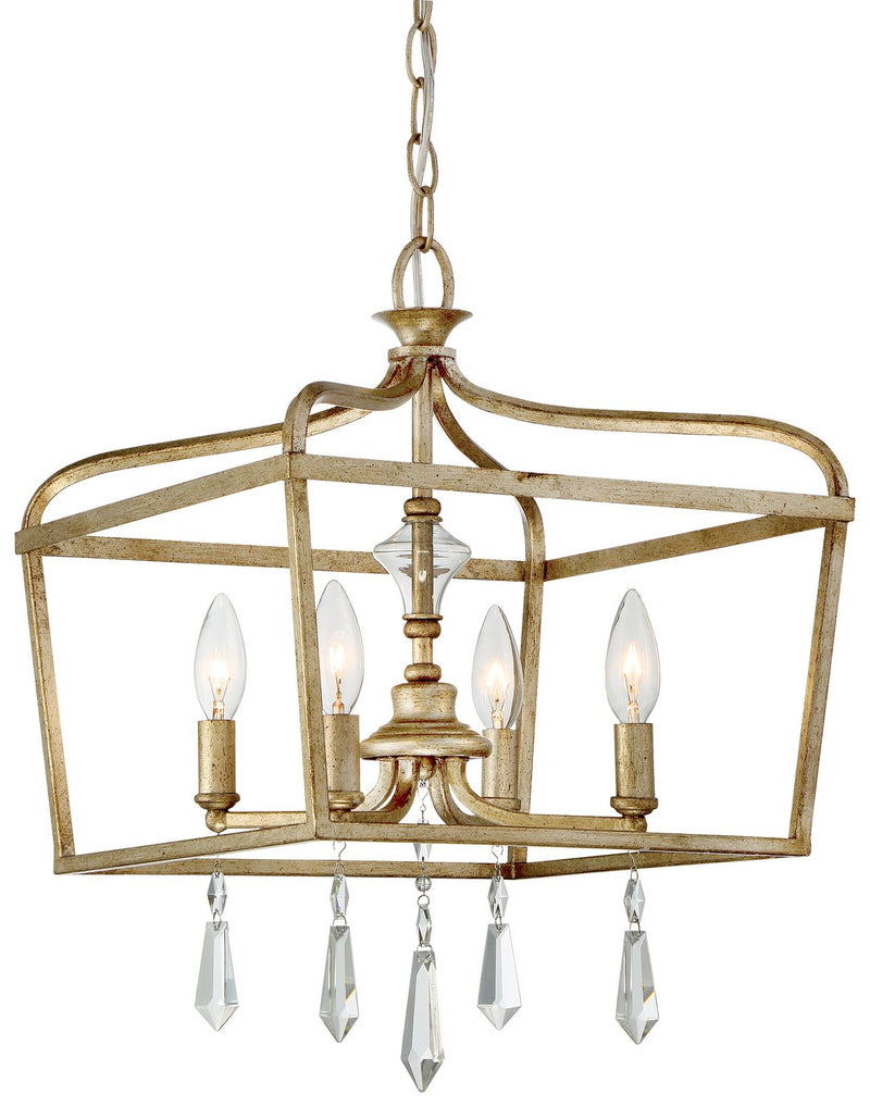Laurel Estate 4-Light 14" Chandelier in Brio Gold