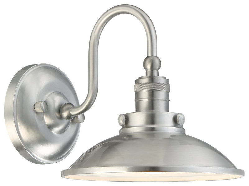 Downtown Edison Outdoor Wall Sconce in Brushed Aluminum