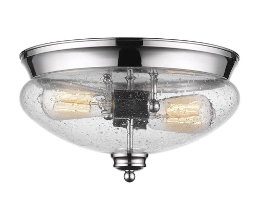 Amon 2 Light 13" Flush Mount in Chrome