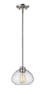 Amon 1 Light 8" Pendant in Brushed Nickel