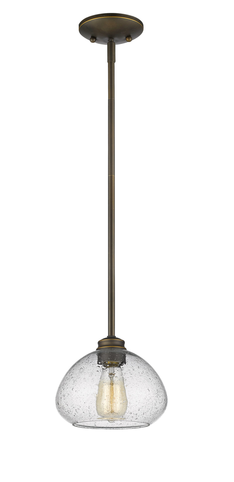 Amon 1 Light 8" Pendant in Olde Bronze