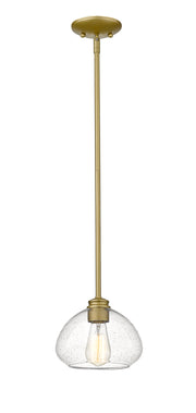 Amon 1 Light 8" Pendant in Satin Gold