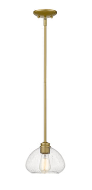 Amon 1 Light 8" Pendant in Satin Gold