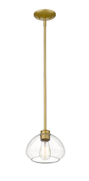Amon 1 Light 8" Pendant in Satin Gold