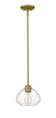 Amon 1 Light 8" Pendant in Satin Gold