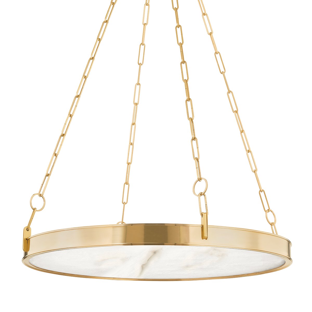 Kirby 30" Chandelier in Aged Brass