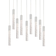 Magic 9-Light Round Pendant in Polished Nickel