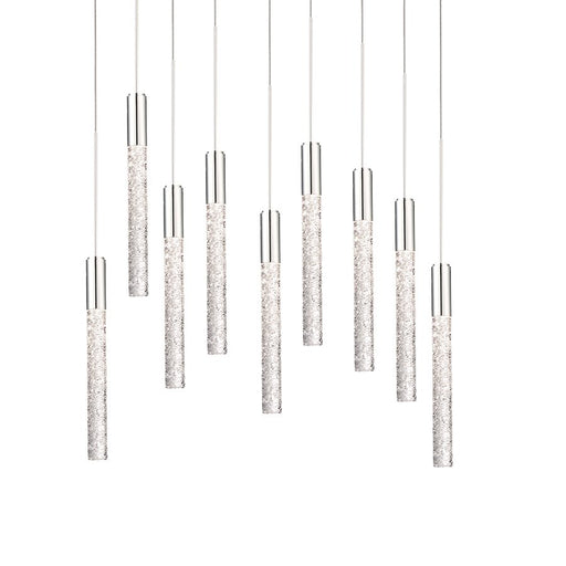 Magic 9-Light Round Pendant in Polished Nickel