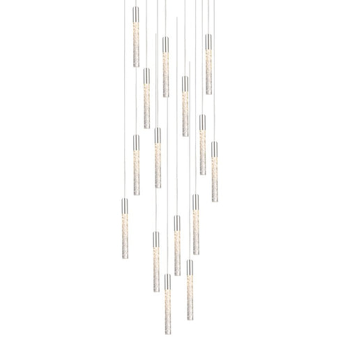 Magic 15-Light Round Pendant in Polished Nickel
