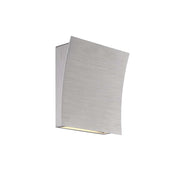 Slide 2-Light Wall Sconce in Brushed Aluminum