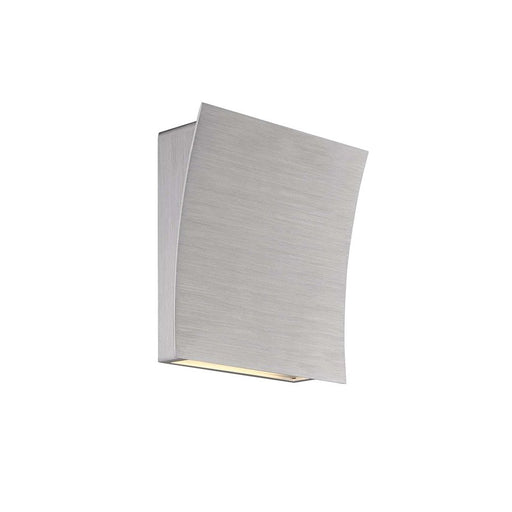 Slide 2-Light Wall Sconce in Brushed Aluminum