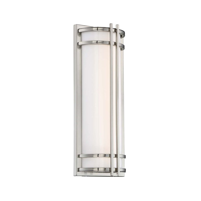 Skyscraper 18" Outdoor Wall Sconce in Stainless Steel