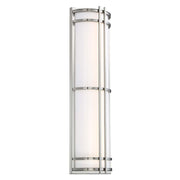 Skyscraper 27" Outdoor Wall Sconce in Stainless Steel