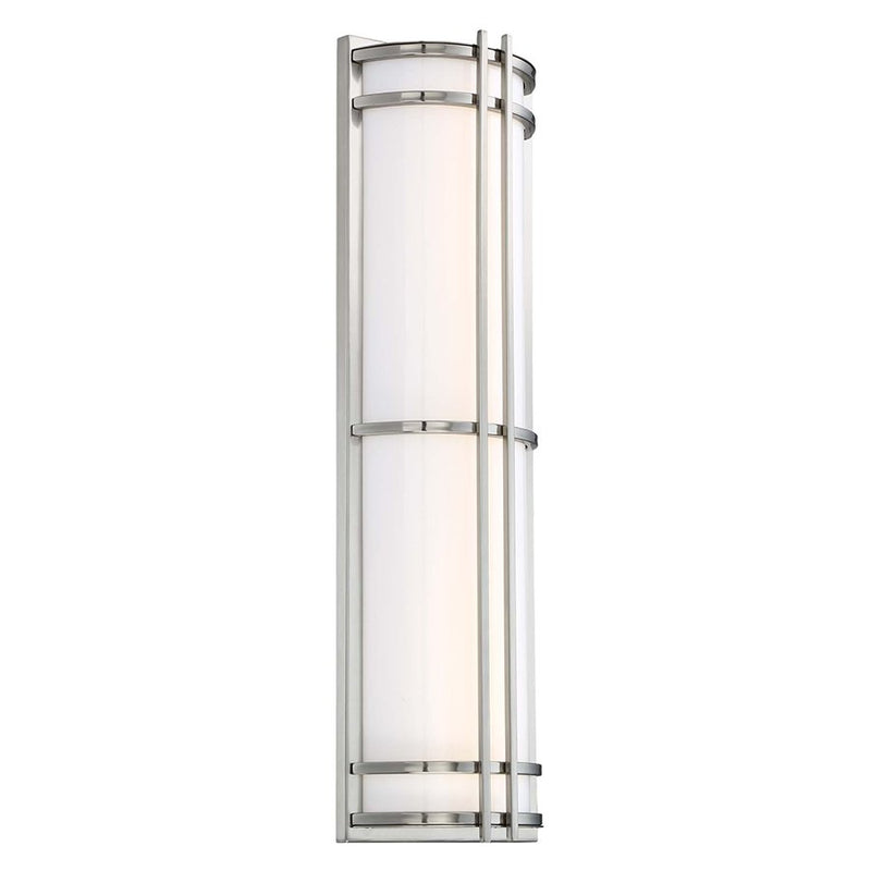 Skyscraper 27" Outdoor Wall Sconce in Stainless Steel