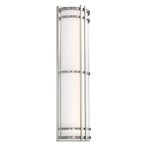Skyscraper 27" Outdoor Wall Sconce in Stainless Steel