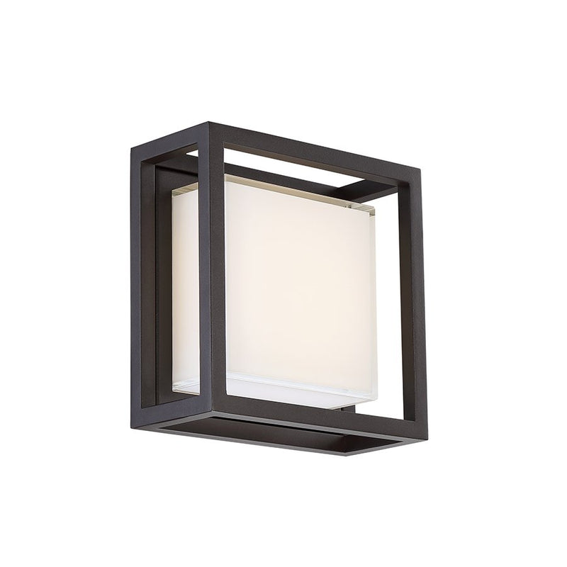 Framed 8" Outdoor Wall Lantern in Bronze