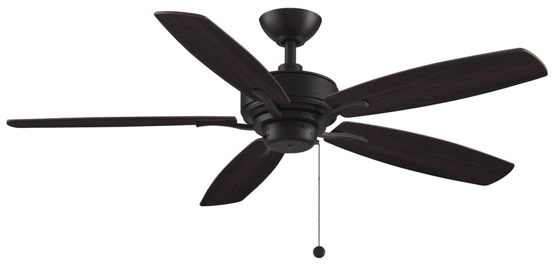 Aire Deluxe 52" Ceiling Fan in Dark Bronze / Cherry/Dark Walnut Blades