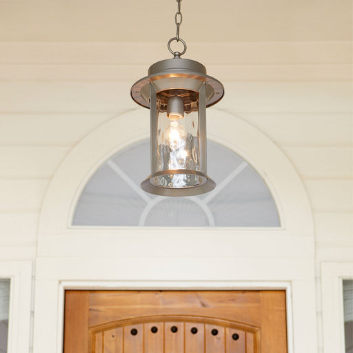 Charter 16" 1 Light Outdoor Pendant in Graphite