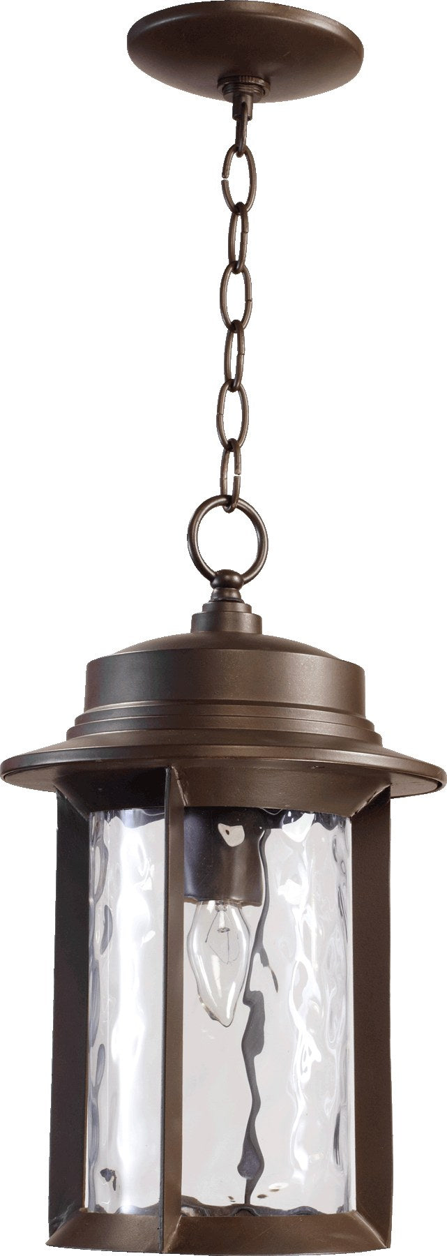 Charter 16" 1 Light Outdoor Pendant in Oiled Bronze