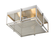 Halcyon 3 Light 15.75" Flush Mount in Brushed Nickel