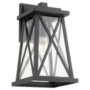 Artesno 14" Outdoor Wall Lantern in Textured Black / Coastal Grade