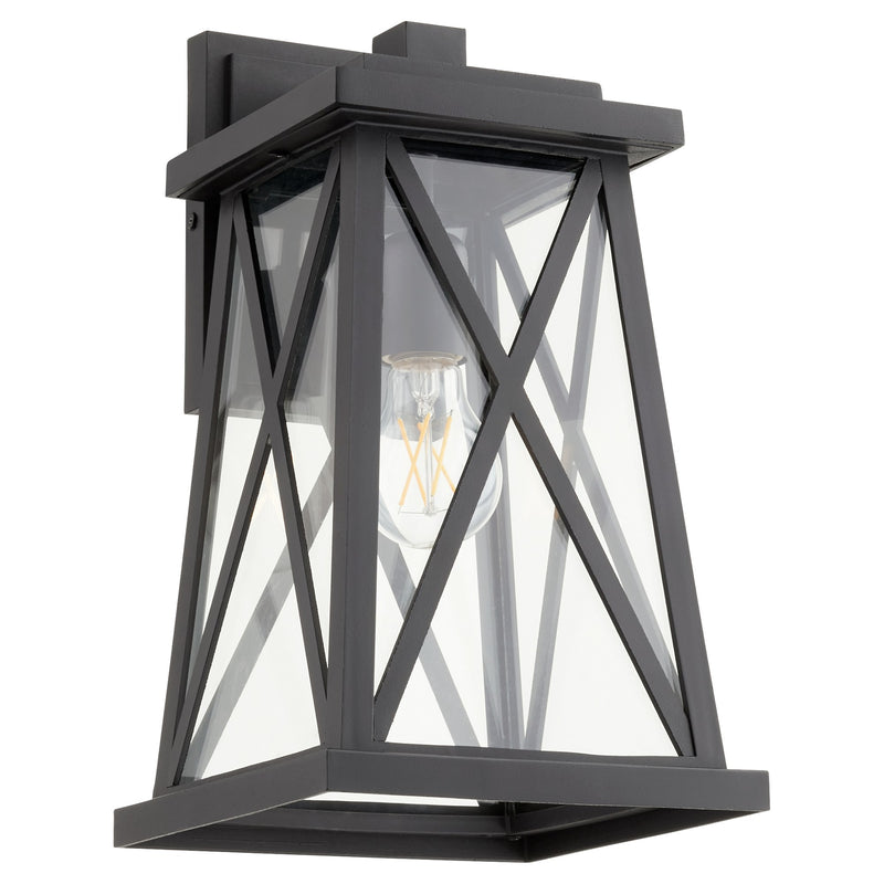 Artesno 14" Outdoor Wall Lantern in Textured Black / Coastal Grade