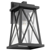 Artesno 14" Outdoor Wall Lantern in Textured Black / Coastal Grade