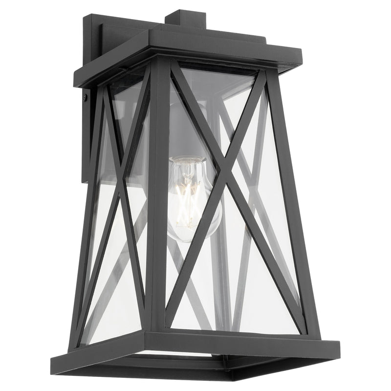 Artesno 14" Outdoor Wall Lantern in Textured Black / Coastal Grade
