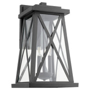 Artesno 22" 3 Light Outdoor Wall Lantern in Textured Black
