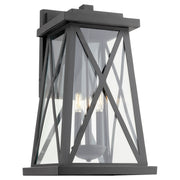 Artesno 22" 3 Light Outdoor Wall Lantern in Textured Black
