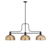 Melange 3 Light 52" Billiard, Glass & Metal Shades (D13M)
