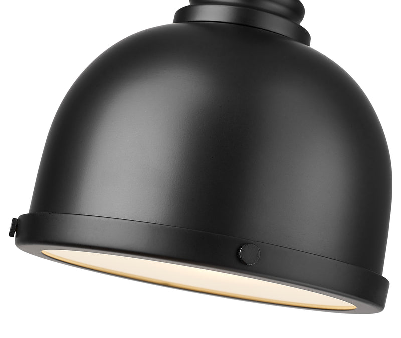Melange 1 Light 8.25" Pendant in Matte Black