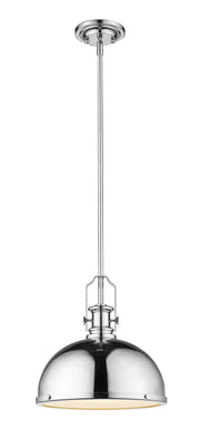 Melange 1 Light 13.25" Pendant in Chrome