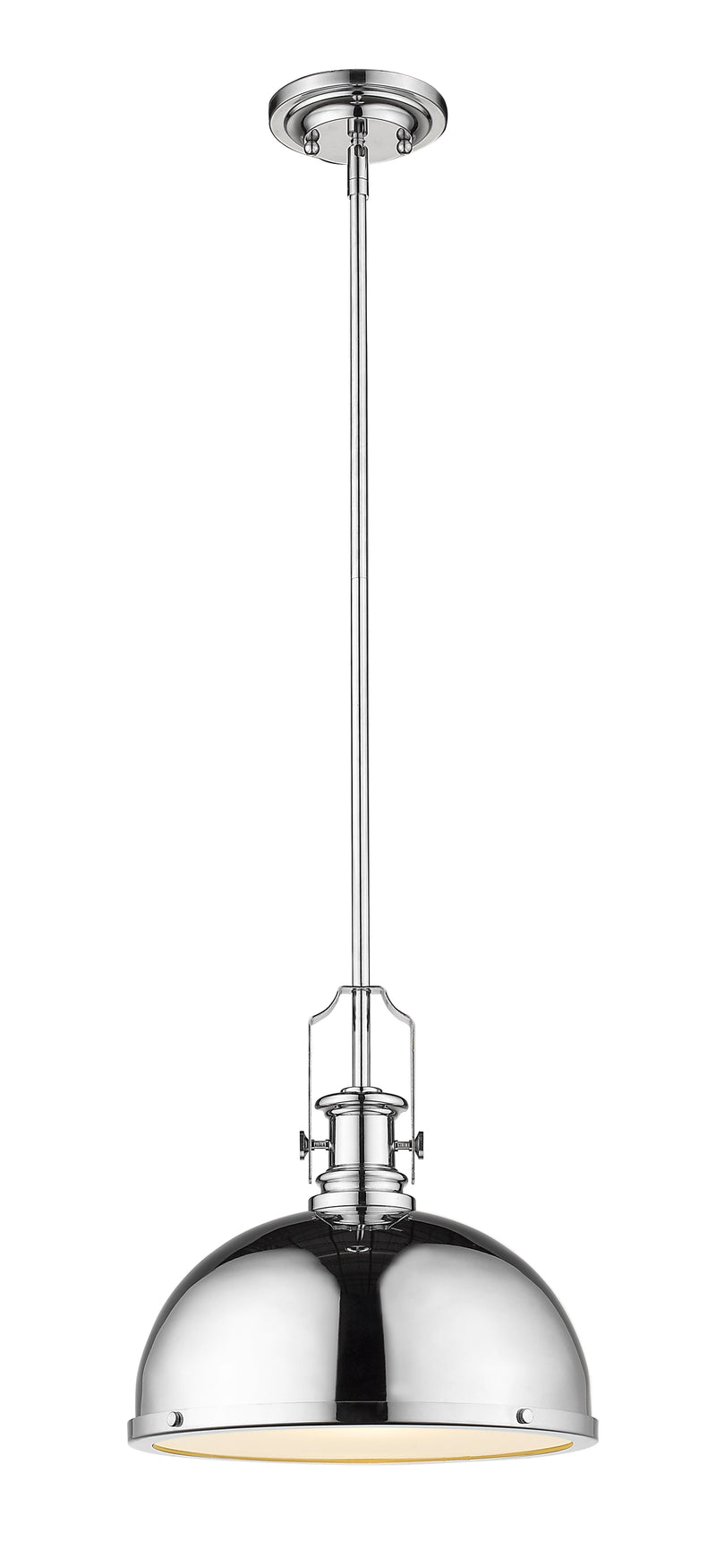 Melange 1 Light 13.25" Pendant in Chrome