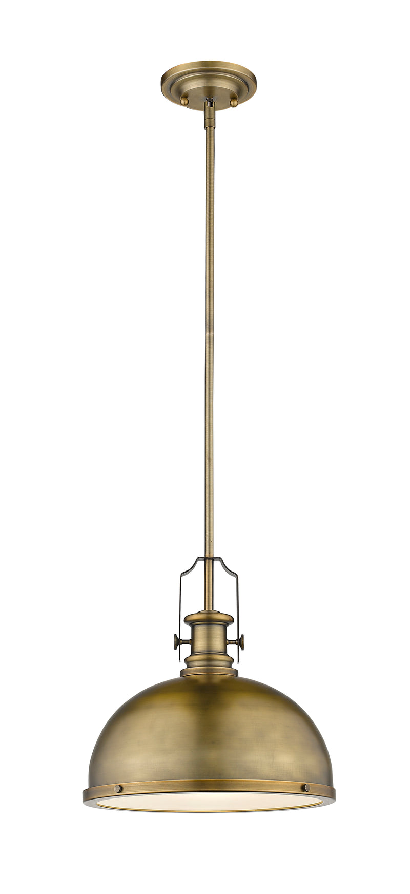 Melange 1 Light 13.25" Pendant in Heritage Brass