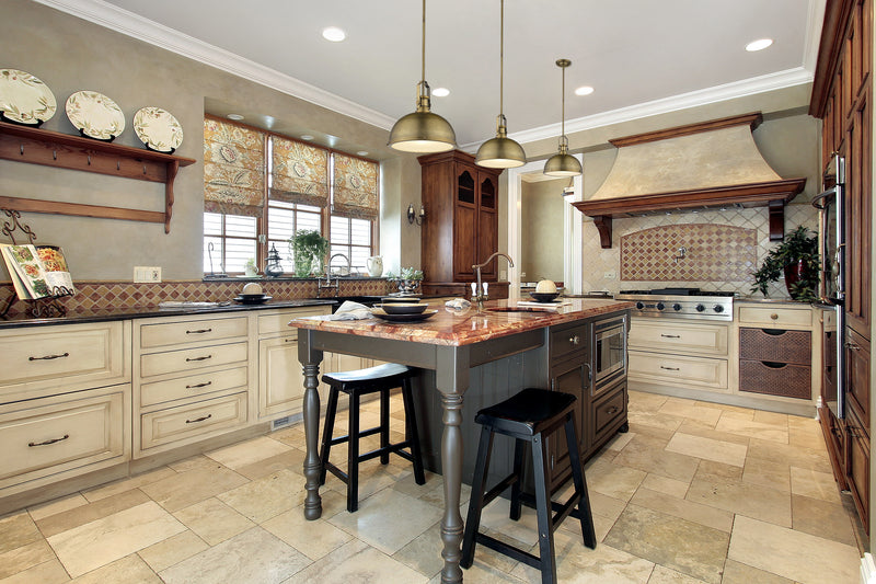 Melange 1 Light 13.25" Pendant in Heritage Brass in a room setting