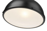 Melange 1 Light 13.25" Pendant in Matte Black