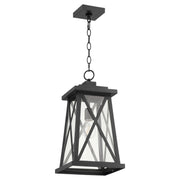 Artesno 16" Outdoor Pendant in Textured Black