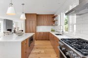 Z-Studio 1 Light 12.5" Pendant, Metal Shades in Matte White + Brushed Nickel in a room setting
