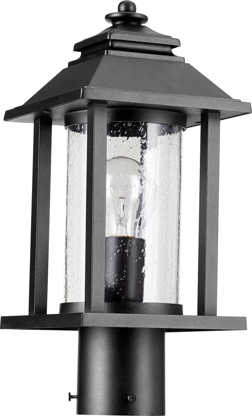 Crusoe Outdoor Post Light in Textured Black