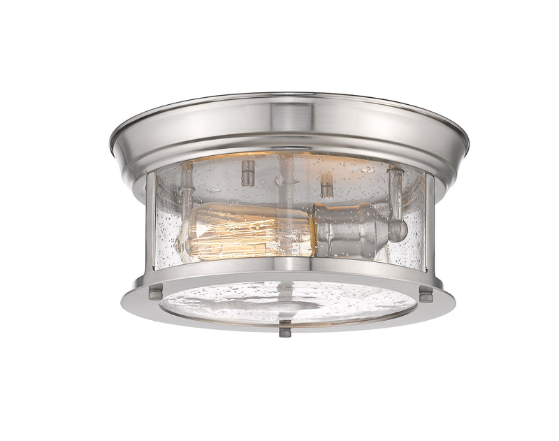 Sonna 2 Light Flush Mount in Brushed Nickel
