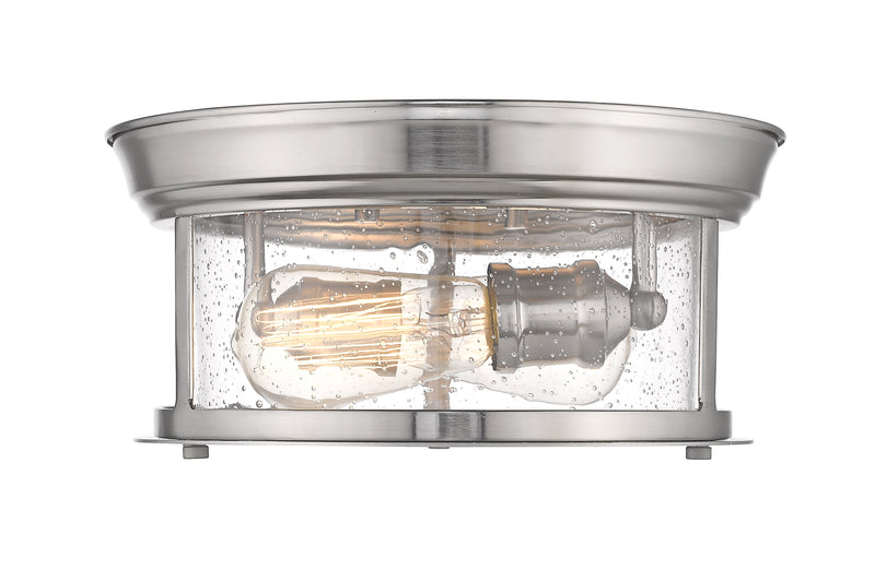 Sonna 2 Light Flush Mount in Brushed Nickel