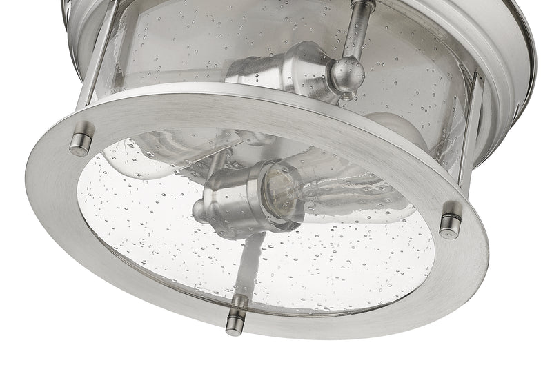 Sonna 2 Light Flush Mount in Brushed Nickel