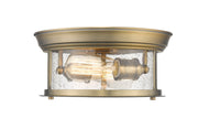 Sonna 2 Light Flush Mount in Heritage Brass