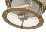 Sonna 2 Light Flush Mount in Heritage Brass