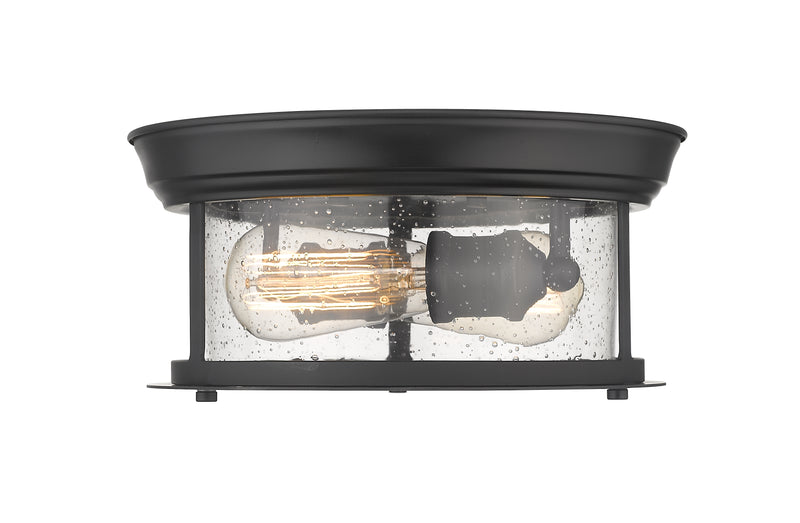 Sonna 2 Light Flush Mount in Matte Black