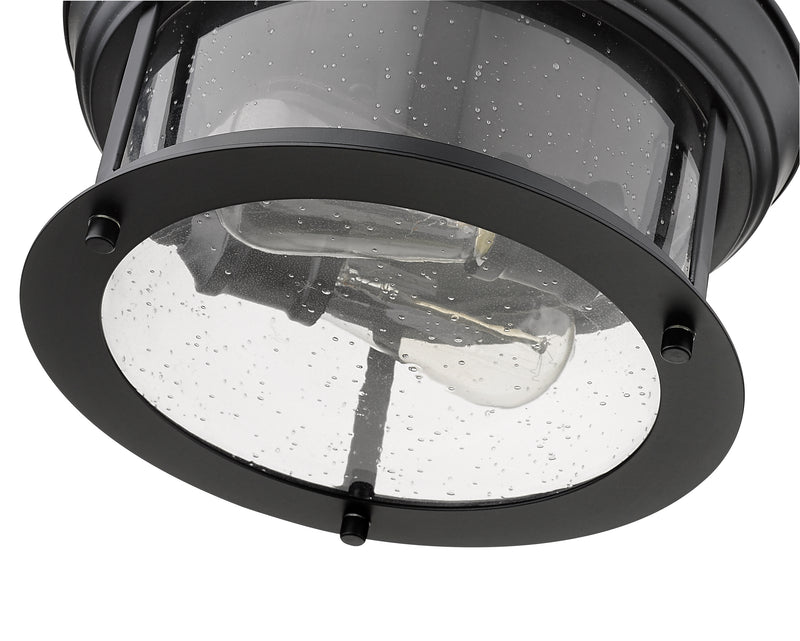 Sonna 2 Light Flush Mount in Matte Black