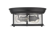 Sonna 2 Light Flush Mount in Matte Black